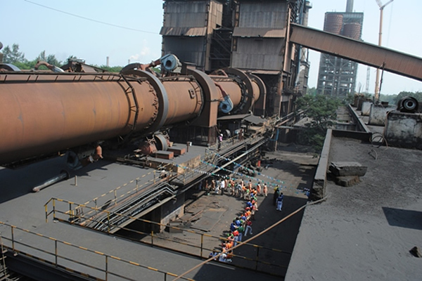 Rotary kiln for cement production